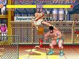 Street Fighter II: Hyper Fighting (Arcade) Playthrough as Sagat