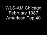 WLS-AM Chicago February 1987 American Top 40 .wmv