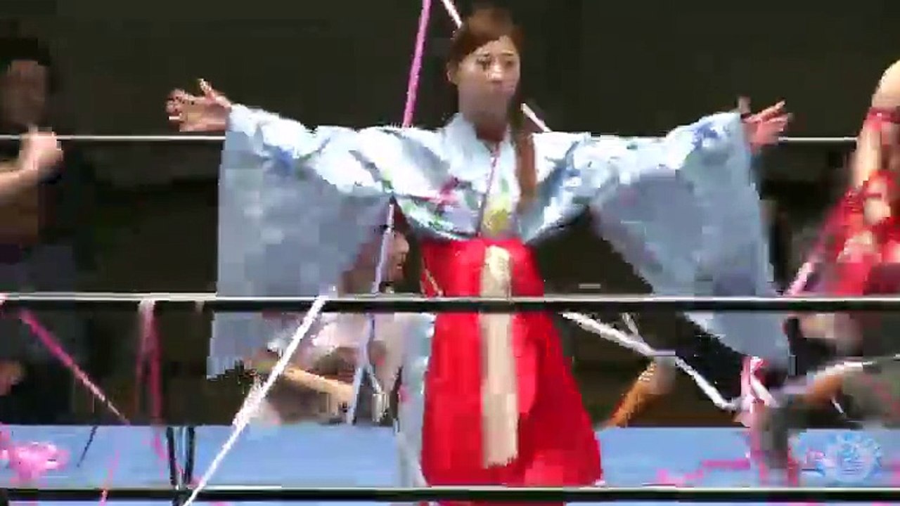 {Ice Ribbon} Arisa Nakajima & Tsukasa Fujimoto Vs.  Alexander Otsuka & Sakari Otoko (6/24/15)