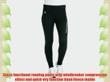 Ultrasport Women's Blocker with Wind Breaker and Quick Dry Function Running Pants - Black/Purple