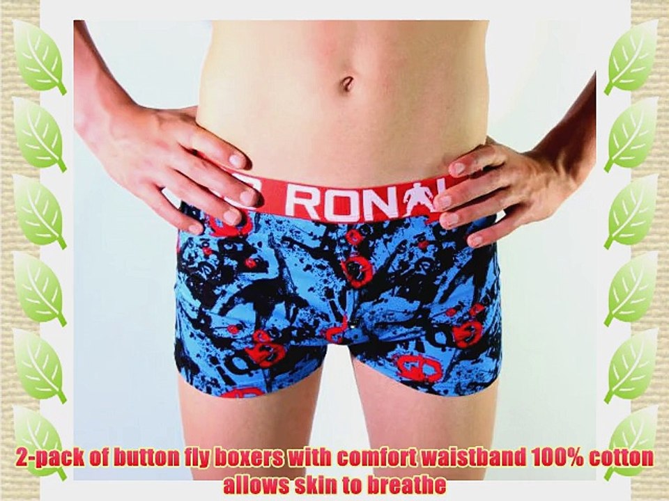 CR7 Cristiano Ronaldo 8450-13-402 Boys' Boxer Shorts 2-Pack Age 10/12 Multi-Coloured multicoloured