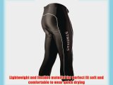 Men's cycling 3/4 waist tights endurance sport padded Coolmax cycle pants (XL Black)