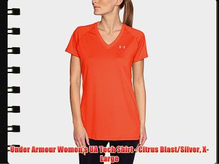 Under Armour Women's UA Tech Shirt - Citrus Blast/Silver X-Large