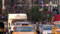 Responding ambulance New York St. Luke's Roosevelt Hospital nice rumbler siren on red light© HD