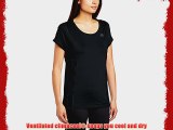 adidas Women's Studio Power T Shirt - Black Medium