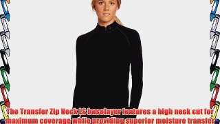 Pearl Izumi Women's Transfer Zip-Neck Longsleeved Baselayer - Black Small