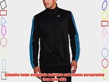 adidas Men's Clima Training Knit Jacket - Black/Solar Blue Large