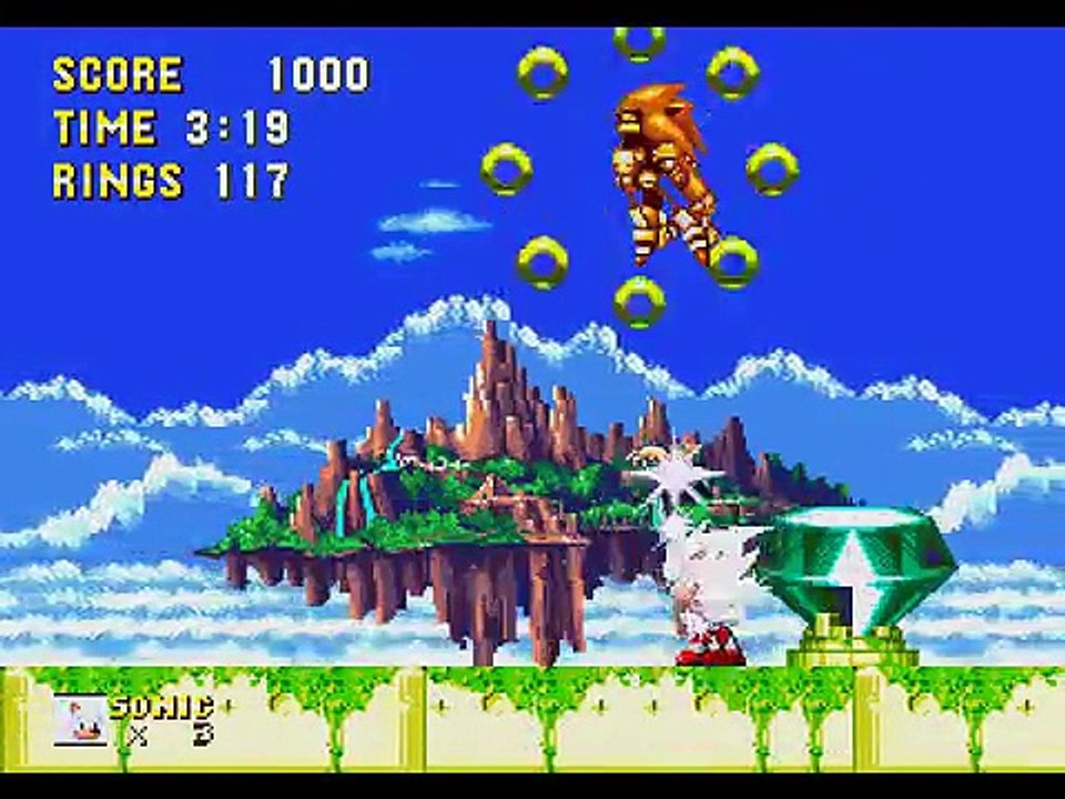 Super Sonic vs Super Metal Sonic (Sonic 3 & Knuckles Impossible Duel)