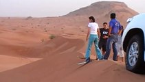 Dubai Desert Safari Sand Surfing   victor parker video   MOV0C9