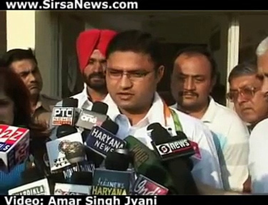 Ashok Tanwar Ajay Singh Chautala Ch.Ranjit Singh after casting their votes