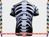 Fixgear Sports Bone Print Round Tee Shirts For Men Short sleeve Top L