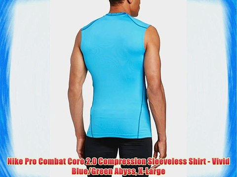 blue nike compression shirt