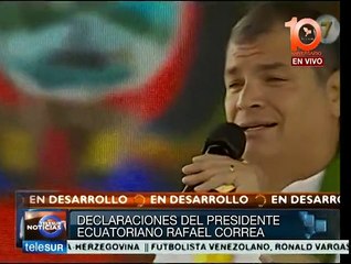 Correa: los pobres no necesitan caridad, necesitan justicia