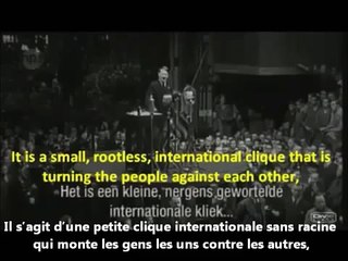 Adolf Hitler à propos du juif cosmopolite