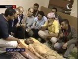 جثة القذافي لم يعرض في القنوات