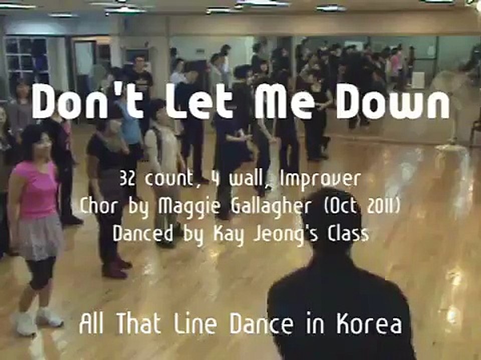 Don't Let Me Down - Line Dance (Demo & Walk Through)