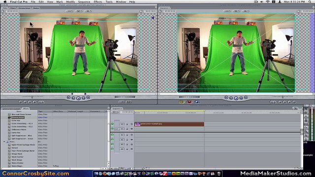 Green / Blue Screen / Chroma Key using Final Cut Pro