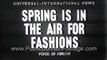 1954 Paris France Spring Fashions Newsreel PublicDomainFootage.com