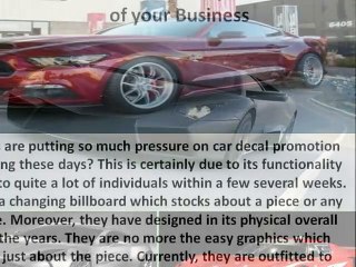 Car Design on Your Car for promotion Merits of your Business