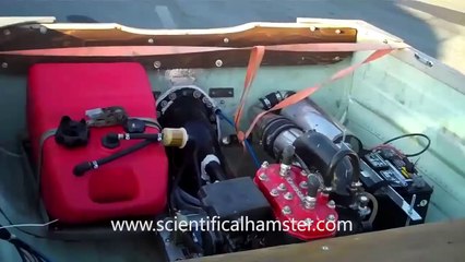 Jet Ski Powered Aluminum Row Boat Home Made Frankenboat By ROB H