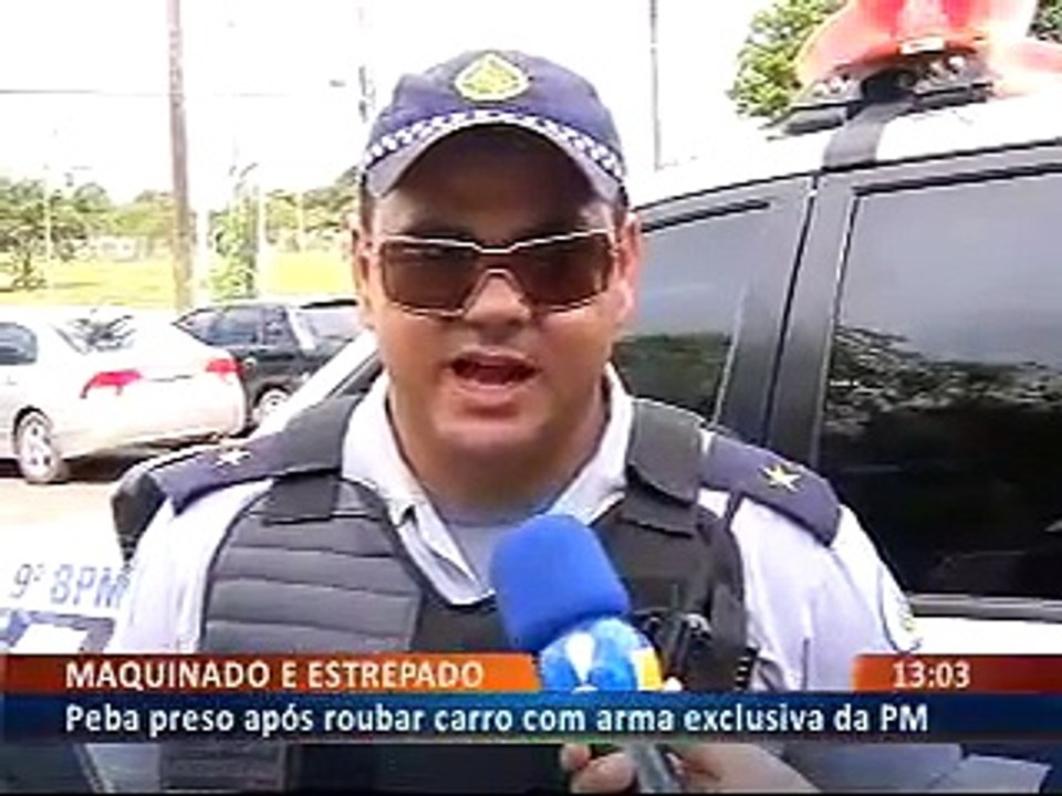 Marginal com arma exclusiva da PM