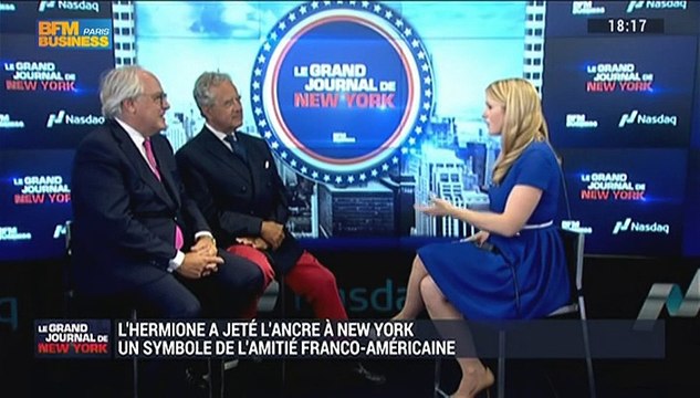 L'Hermione a jeté l'ancre à New York: Christophe Navarre et Alain, Bourdeaux (2/4) – 03/07