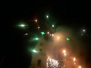 FUEGOS ARTIFICIALES CON MUSICA EN SANTA MARIA DEL VALLE