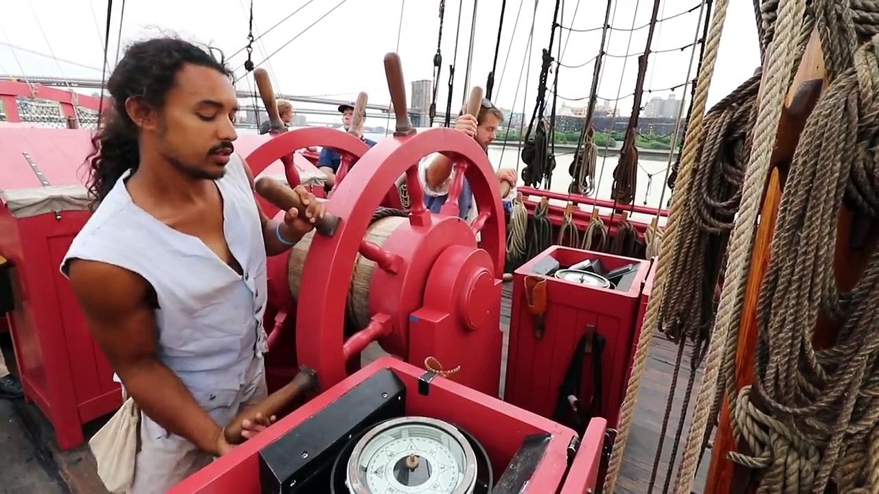 À bord de l'Hermione - Parade navale du 4 juillet à New-York