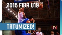 Jayson Tatum with the One-Handed Break Away Dunk - 2015 FIBA U19 World Championship