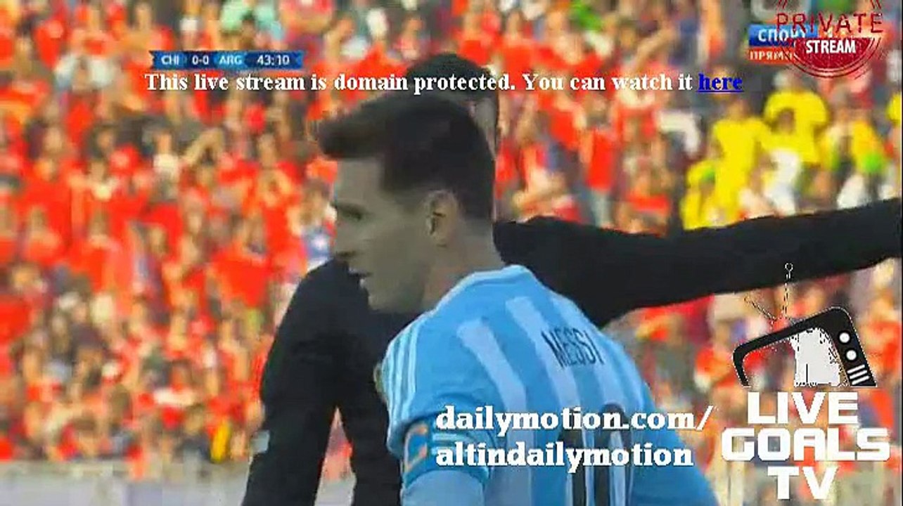 Messi Skills Made Angry Chilian Players Chile 0-0 Argentina