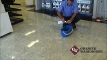 How to clean Marble, Granite & Travertine, honed or polished floors - MB Stoncare MB1