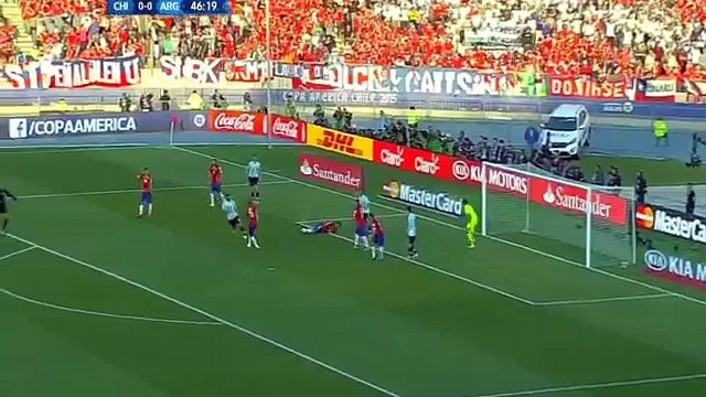 Great Play Pastore Big Chance Lavezzi - Chile vs Argentina Copa America Final 2015 HD