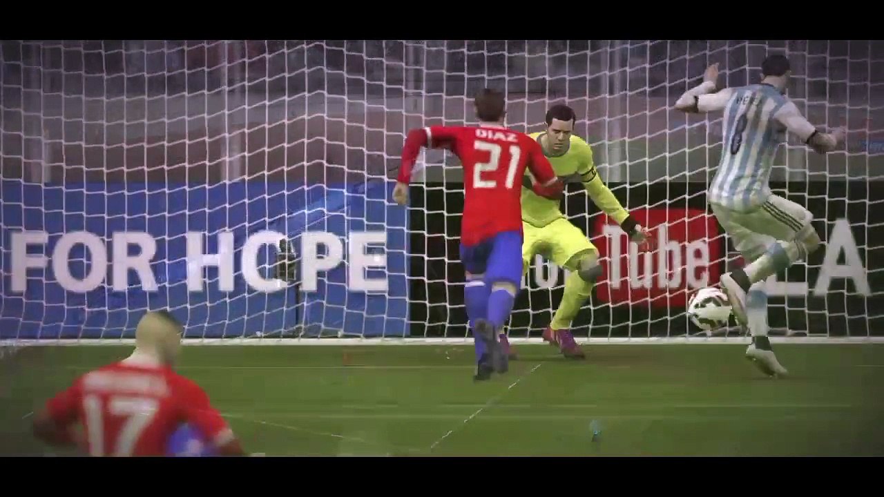 FIFA 15 PS4 1080p HD Mejores jugadas Chile-Argentina Copa America Final 2015 Chile