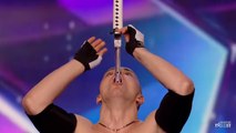 Alexandr Magala risks his life on the BGT stage | Britain's Got Talent