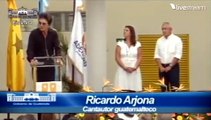 Ricardo Arjona en la inauguración de su Escuela 