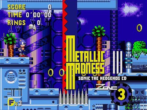 Sonic CD (J) - Metallic Madness 3 All time zones