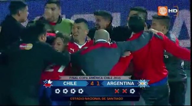 Chile 4 - 1 Argentina Penalties HD 04.07.2015 (Copa America Final 2015)
