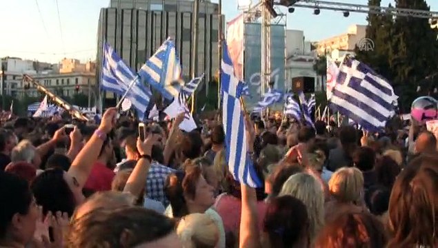 Rallies Are Held In Athens Ahead Of The Greek Bailout Referendum On Sunday 1