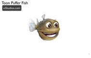 Cartoon Puffer Fish - Unity 3D Game Model