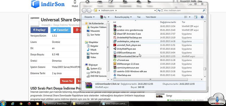 Universal Share Downloader kullanımı kurulumu
