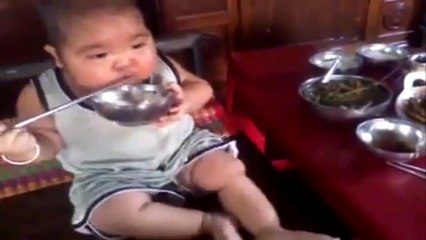 Baby Eat Like a Big Boss | Funny Baby | Funny Kids | Funny Kids Laughing | Funny baby Videos