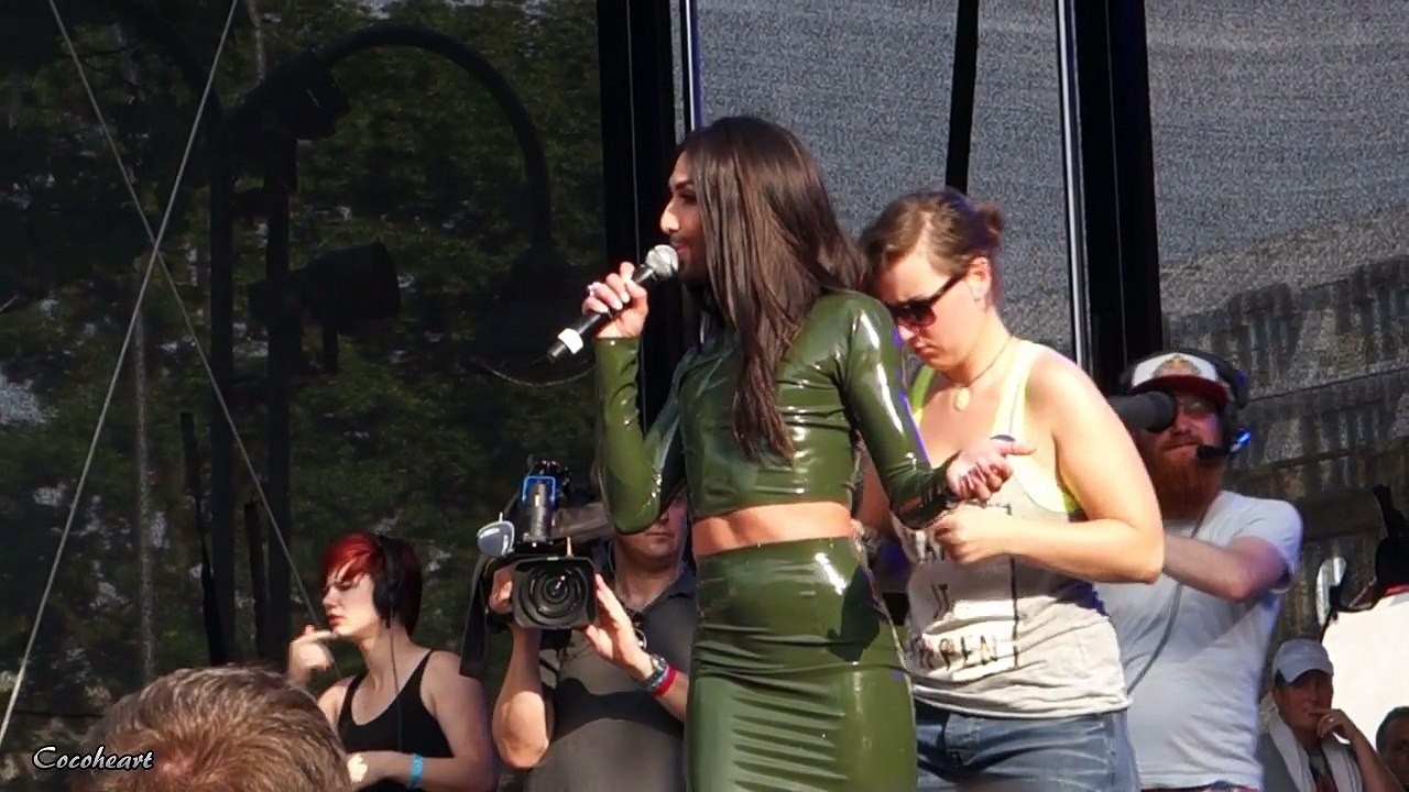 02 Conchita Wurst - Heroes @ CSD-Straßenfest Cologne Pride Köln, Heumarkt 04.07.15