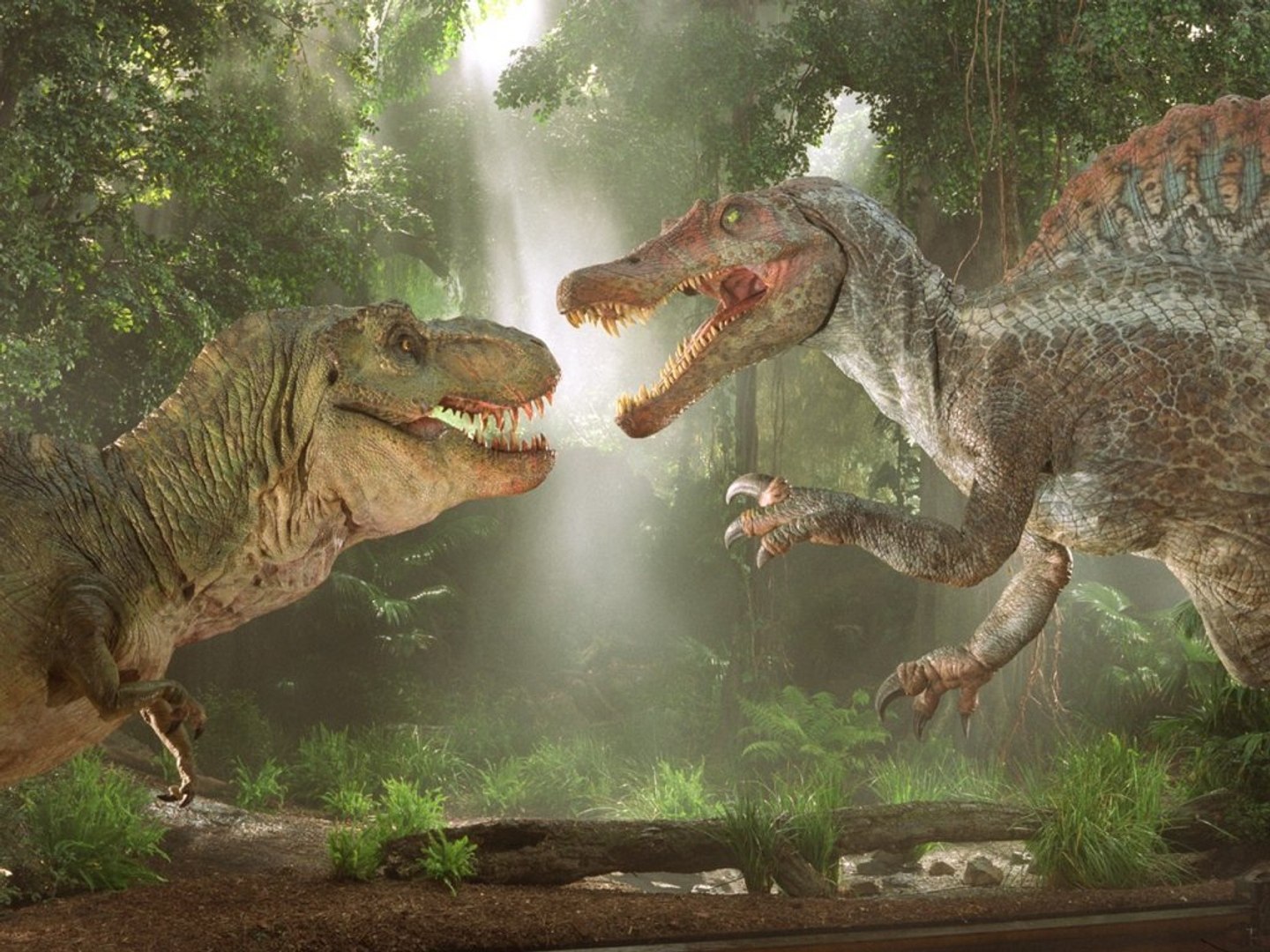 Jurassic Park 3:Spinosaurus VS T-Rex HD - video Dailymotion