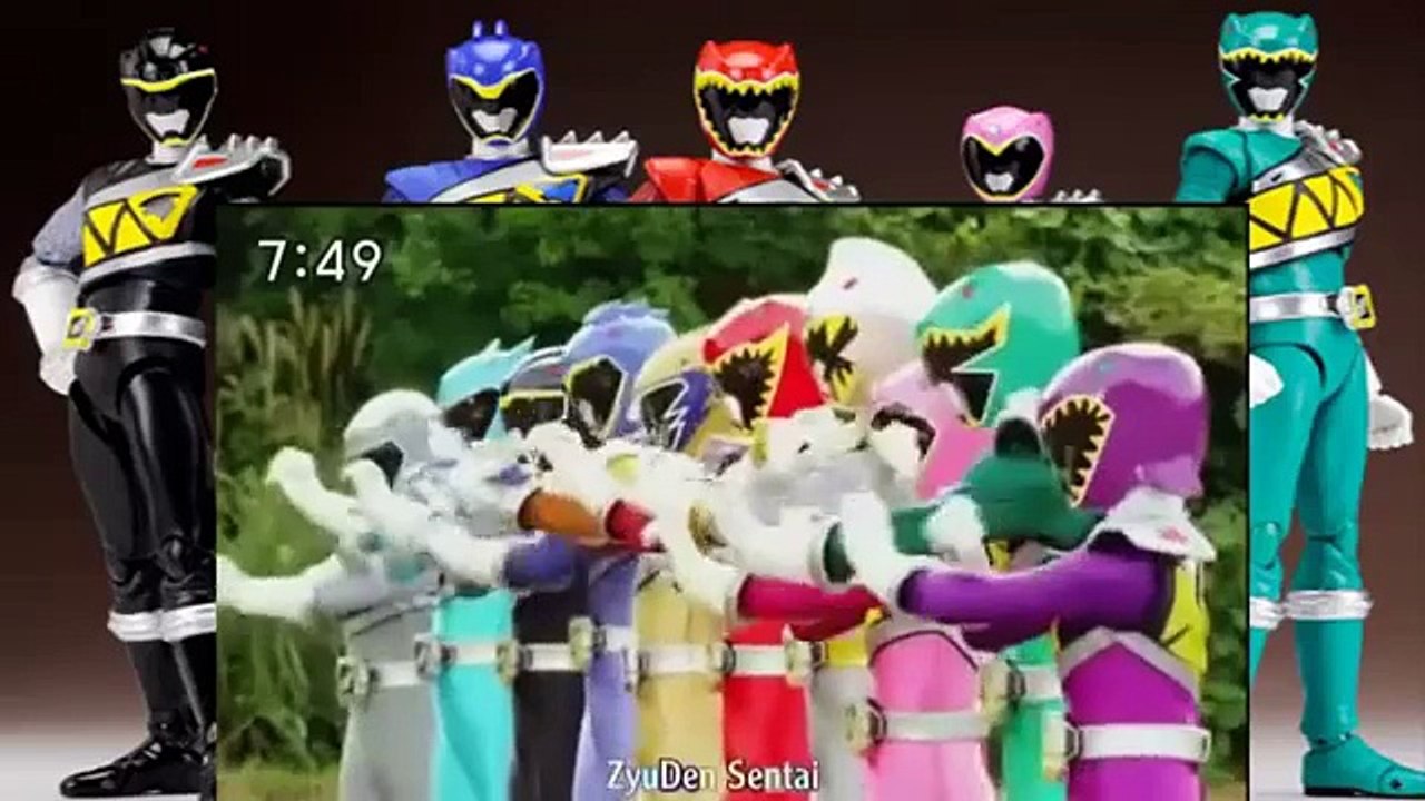 Power Rangers Dino Charge 10 Heroes Morph and Roll Call Japanese ...