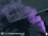 Purple Smoke Bomb in high-speed / slow motion