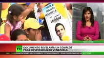 Documento evidencia un plan de desestabilización contra Venezuela