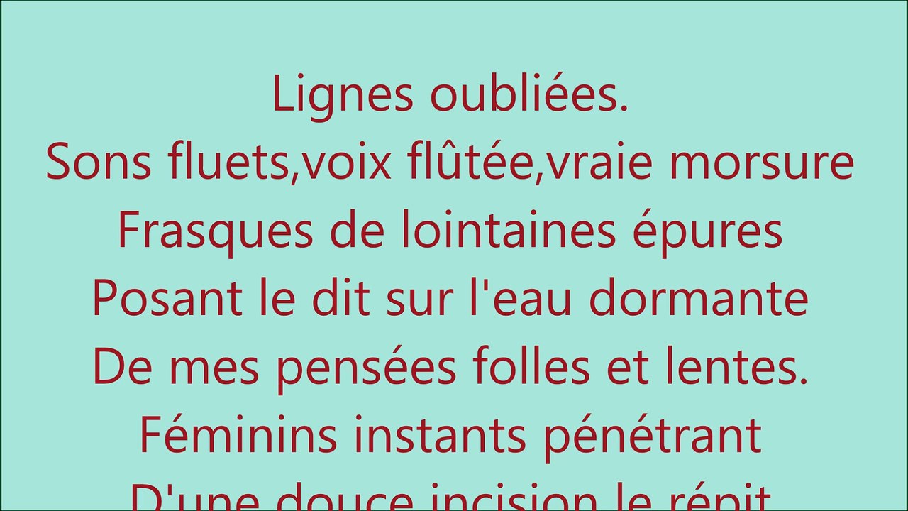 Edvard Grieg - Chanson de Solveig - Lignes oubliées