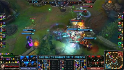 TDK vs TSM NA LCS Championship series Summer Split 2015 W6D1 The Dragon Knights vs Team Solo Mid gam