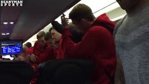 Watford Players Celebrate Promotion To The Premier League On The Team Bus!