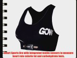 Weartech Women's Gow Smart Sports Bra (Intergrated Cardiac Sensors) - Black/White Medium